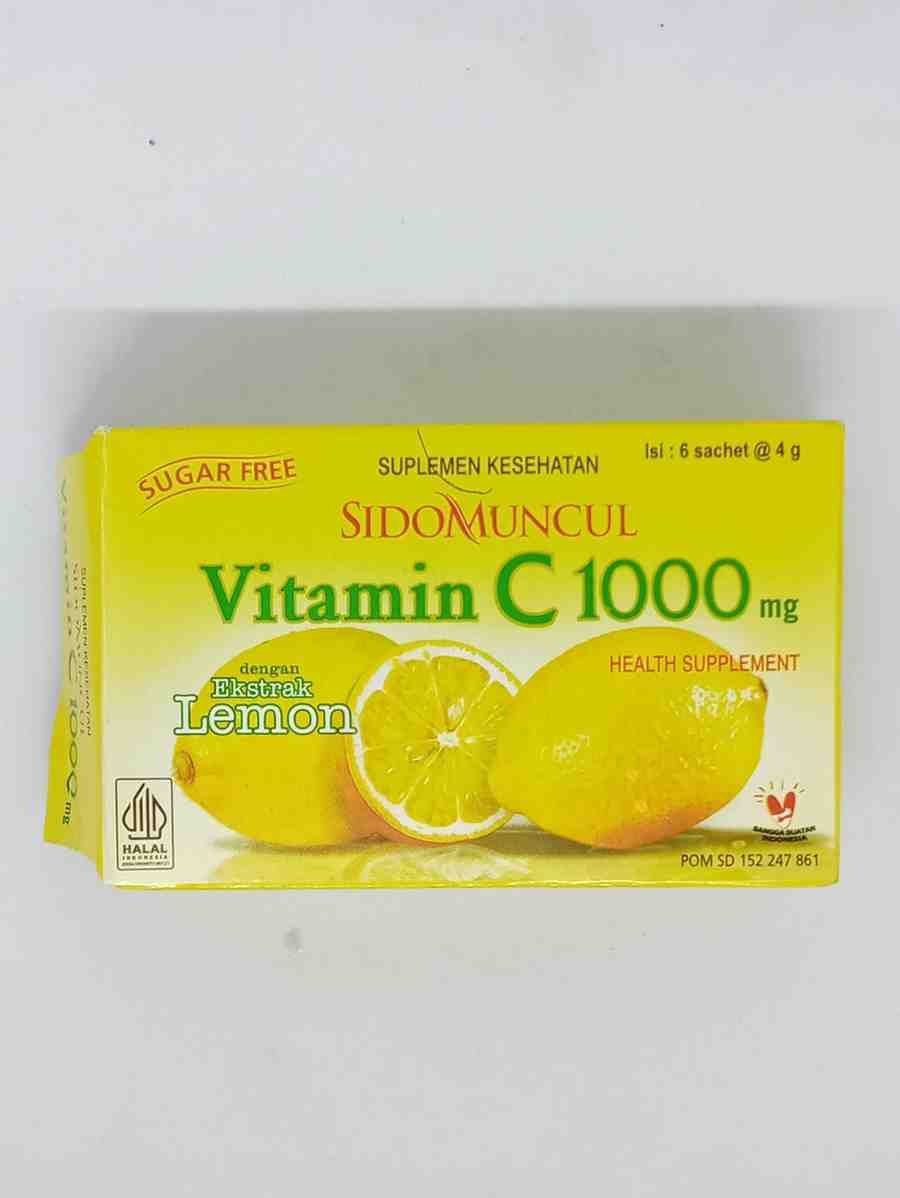 SIDO MUNCUL VITAMIN C1000 LEMON 4 G