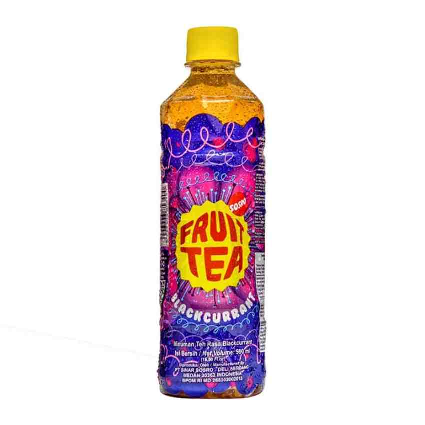SOSRO FRUIT TEA BLACKCURRANT BTL 350mL