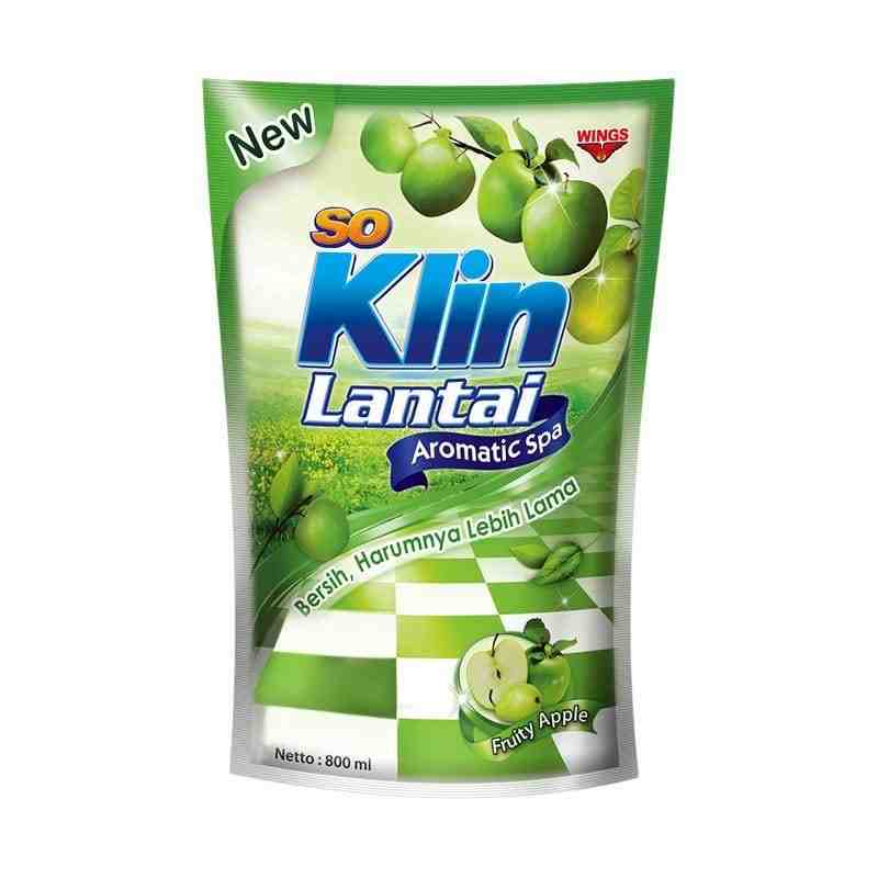 SO KLIN PEMBERSIH LANTAI REFILL FRUITY APPLE PCH 6