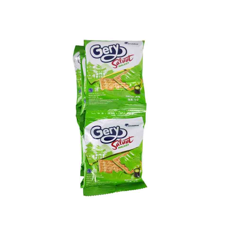 GERY CRACKERS MALKIST SALUUT MATCHA LATTE PCK 18g